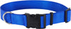 Coastal Pet Products Plastic Buckle Adjustable Dog Collar, Blue, Large: 18 to 26-in neck, 1.5-in wide