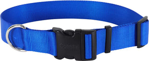 Coastal Pet Products Plastic Buckle Adjustable Dog Collar, Blue, Large: 18 to 26-in neck, 1.5-in wide