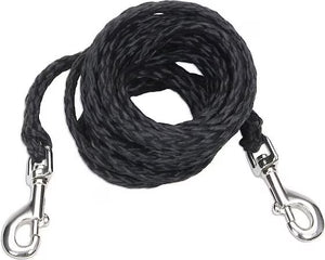 Coastal Pet Products Poly Big Dog Tie Out, Black, 10-ft