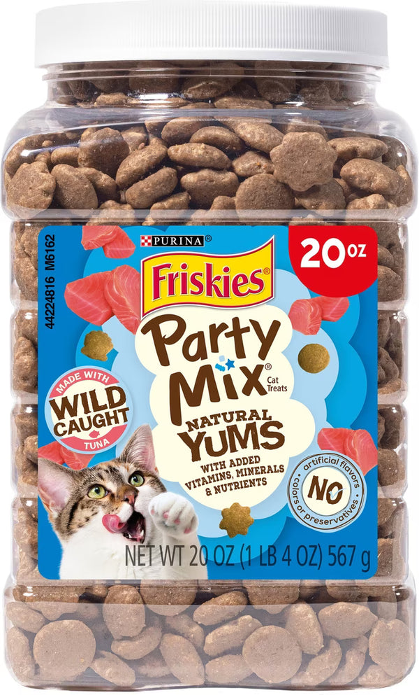 Friskies Party Mix Natural Yums with Real Tuna Cat Treats