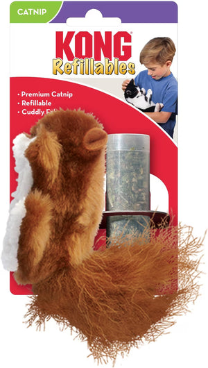 KONG Refillable Squirrel Catnip Cat Toy