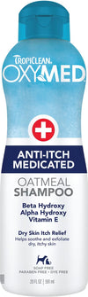 TropiClean OxyMed Medicated Anti-Itch Dog Shampoo, 20-fl oz bottle